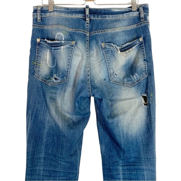 Vintage DSQUARED2 Distressed Jeans Size IT 44/US 8 - Picture 5 of 12